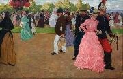 Henri Evenepoel Sunday Promenade at Saint-Cloud (nn02) painting